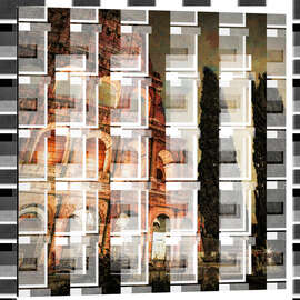 Magnettafel Berühmtes Kolosseum in Rom, Italien