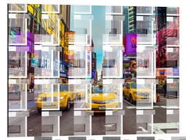 Magnettafel Taxi am Broadway, New York