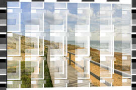 Magnettafel Weg auf dem Roten Kliff in Kampen