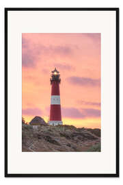 Gerahmter Kunstdruck Leuchtturm in Hörnum