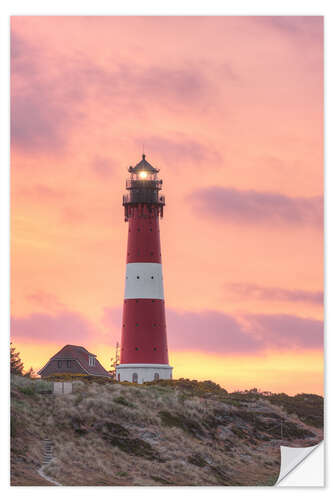 Selvklebende plakat Lighthouse in Hornum