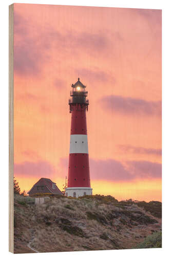 Wood print Lighthouse in Hornum