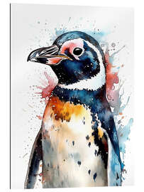Gallery Print Süßer Aquarell-Pinguin
