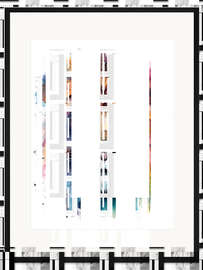 Gerahmter Kunstdruck Edler Aquarell-Löwe