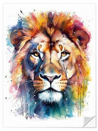 Wall sticker Classy watercolor Lion