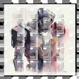 Gerahmter Kunstdruck Artificial Intelligence