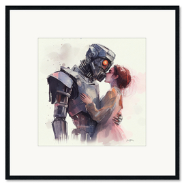Ingelijste kunstdruk Artificial Intelligence