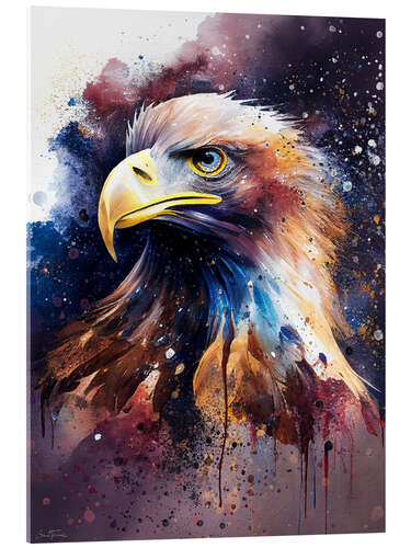 Tableau en verre acrylique Proud Eagle