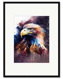 Ingelijste kunstdruk Proud Eagle
