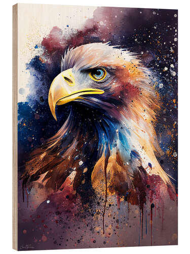 Cuadro de madera Proud Eagle