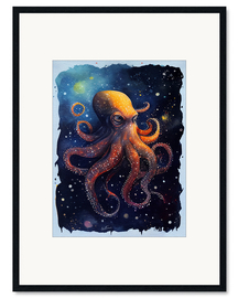 Impresión de arte enmarcada Mischievous Octopus
