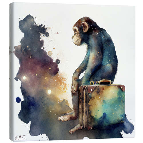 Tableau sur toile Mondy Monkey