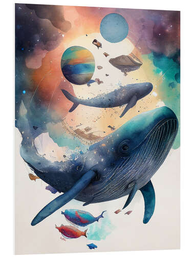 Foam board print Flying Whales