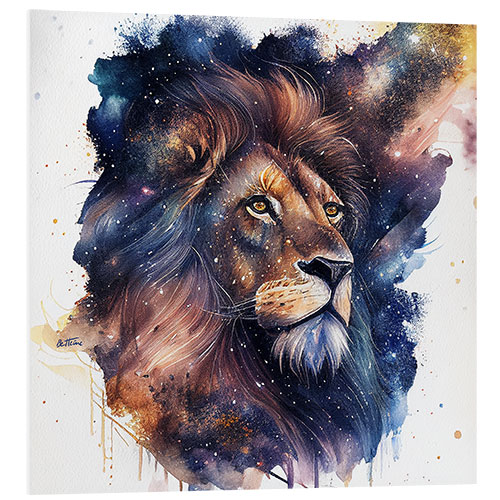 Foam board print Space Lion