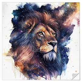 Wall sticker Space Lion