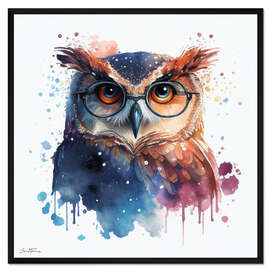 Gerahmter Kunstdruck Schlaue Eule