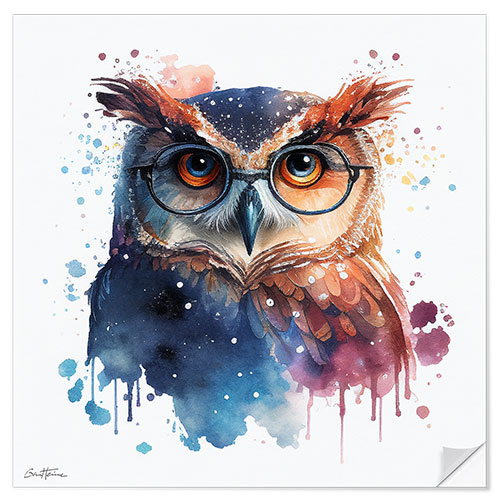 Wall sticker Smart Owl