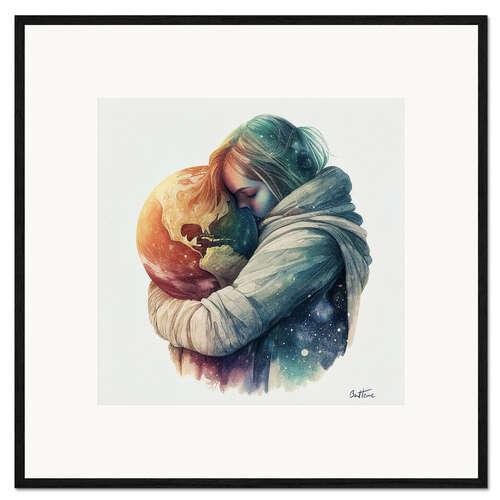 Impression artistique encadrée Earth Lover