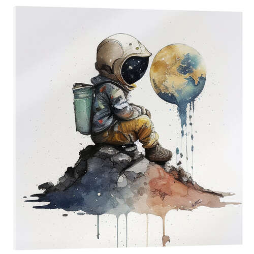 Cuadro de metacrilato Climate Change Kid