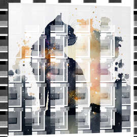 Magnettafel Cat in the Sky