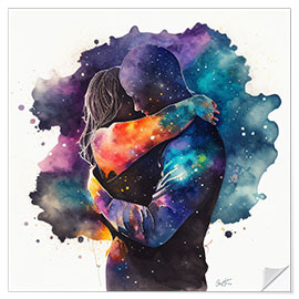 Selvklæbende plakat Space Hug