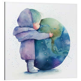 Tableau en aluminium Earth Child