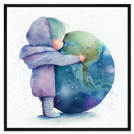 Gerahmter Kunstdruck Earth Child