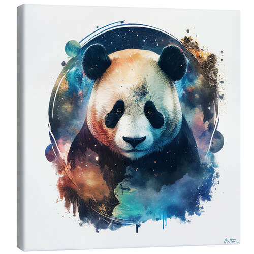 Leinwandbild Space Panda