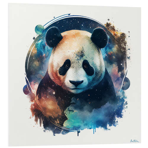 Foam board print Space Panda