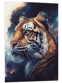 Foam board print Space Tiger