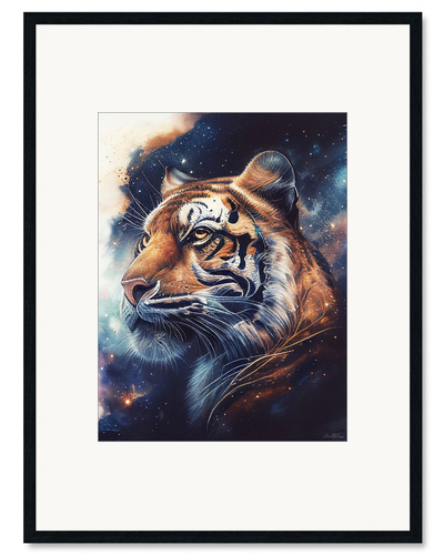 Framed art print Space Tiger