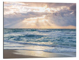 Magnettafel Sonnenuntergang am Meer