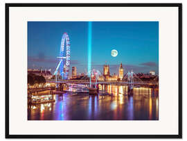 Gerahmter Kunstdruck Londoner Skyline