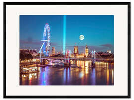 Gerahmter Kunstdruck Londoner Skyline