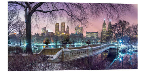 Hartschaumbild Manhattan-Skyline vom Central Park