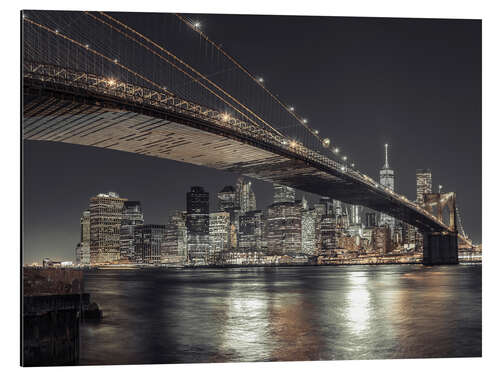 Tableau en aluminium New York at Night