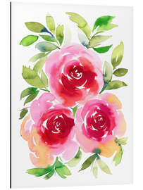 Magnettafel Rote Rosen