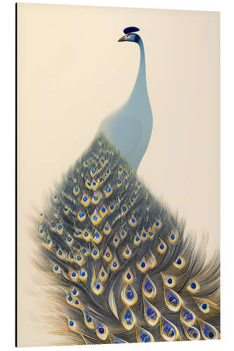 Aluminium print Japanese Peacock II