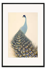 Gerahmter Kunstdruck Japanischer Pfau II