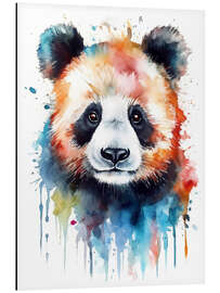 Magnettafel Bunter Aquarell-Panda