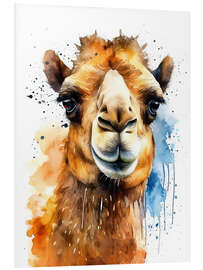 Stampa su PVC Pretty Watercolor Camel