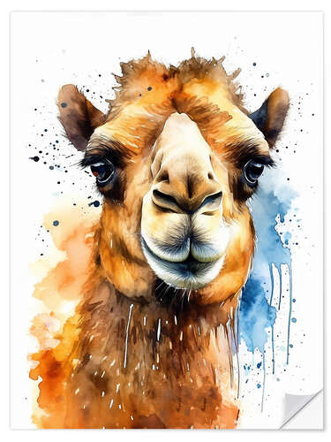 Sisustustarra Pretty Watercolor Camel