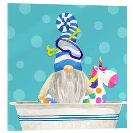 Akrylglastavla Gnome in the bath