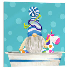 Tableau en plexi-alu Gnome in the bath