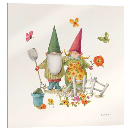 Gallery print Garden Gnomes & Butterflies