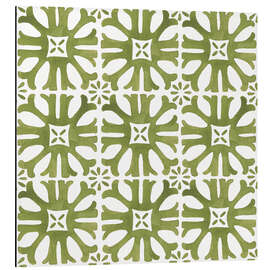Magnettafel Green Azulejo