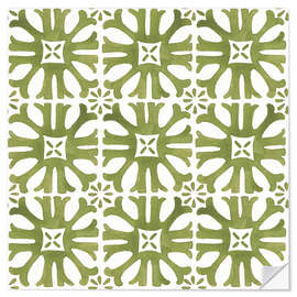 Wall sticker Green Azulejo