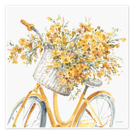 Tavla  Happy Yellow Bike - Lisa Audit