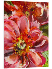 Aluminium print Fragrant Red Flowers