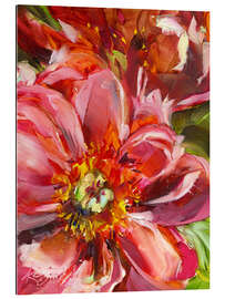 Tableau en plexi-alu Fragrant Red Flowers